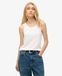 Superdry Débardeur à col rond décolleté blanc Taille : 36