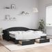 Maison Exclusive Lit gigogne extensible avec tiroirs, noir, 90x190 cm, revêtement