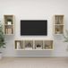 Maison Exclusive - Meuble mural pour téléviseurs, set de 4, chêne Sonoma, bois composite