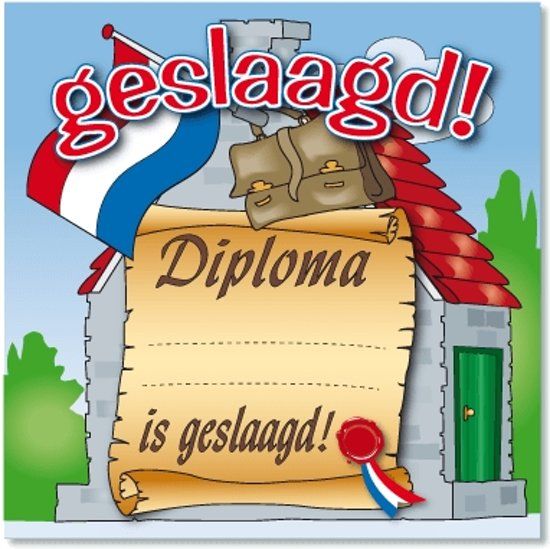 Paper Dreams Huldebord - Geslaagd - Multi