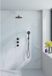 Fortifura Nebbio opbouw regendoucheset – Ø30 cm hoofddouche – 35 cm gebogen wandarm – 1-stands ronde handdouche – gunmetal geborsteld