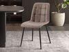 FARIS Ensemble de 4 chaises marron