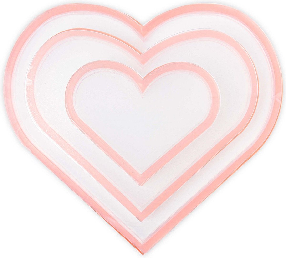 Sizzix Making Essential Shaker Panes Hearts 3pieces