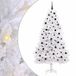 Sapin de Noël artificiel à branches articulées blanc 210 cm