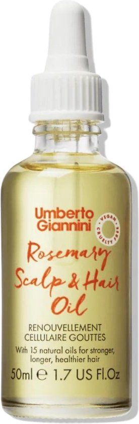 Umberto Giannini Rosemary Hair & Scalp Oil - 50ml - Anti-Frizz Spray - All Hair Types