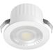 BES LED Glowix LED Veranda Spot Verlichting - Brinton - 3W 260 lm 38D - Warm Wit 3000K - Inbouw - Rond - Wit - Ø44mm Buitenmaat - Ø32mm Zaagmaat