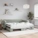 vidaXL - Canapé-lit - avec - lit gigogne - 90x200 - cm - velours - gris clair