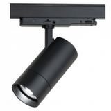 Artecta Newark Projecteur sur rail 30 W CCT triphasé - LED blanches commutables - zoom - 2400 lumens - noir