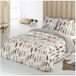 Jeu de literie 180 cm, 100% coton, comprenant 2 taies d'oreiller