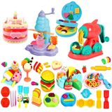 Set de modelage 4-en-1 avec 12 sachets et 24 pots de pâte