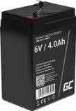 Green Cell 6V 4Ah (F1 4.6mm) 4000mAh VRLA AGM accu