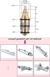 Merkloos Bad Thermostatische Cartridge & Handvat voor Mengkraan Mixer-Douche - Messing Cartridge