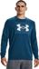 Under Armour Rival Terry Logo Crew Blauw Heren S
