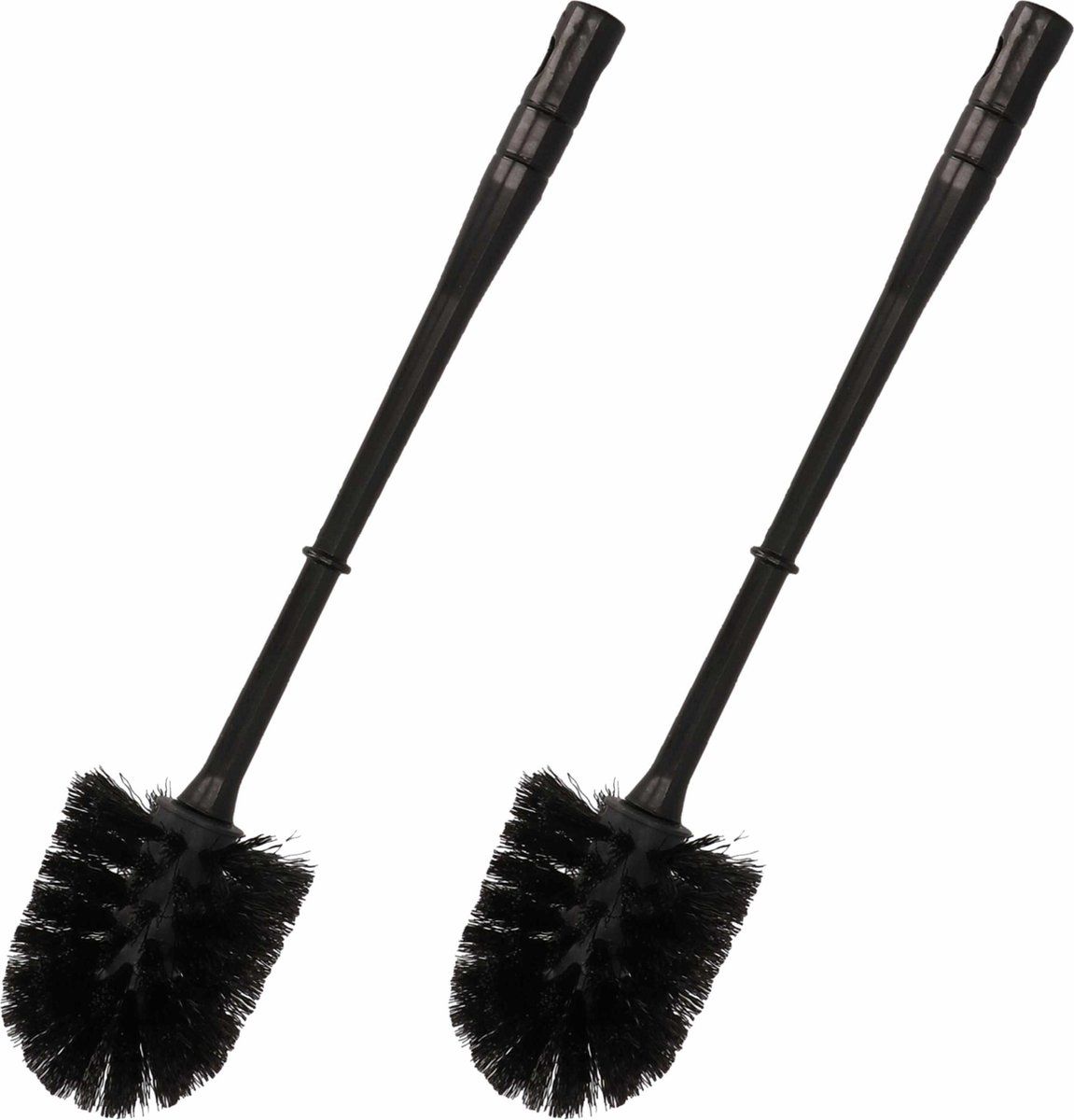 Forte Plastics WC-borstel - 2 stuks - Zwart - 34 cm - Kunststof