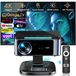 Smart Beamer - projecteur home cinéma Android TV - prise en charge 4K, Full HD 1080p - 3200 lumens ANSI LED - mise au point automatique et correction trapézoïdale - taille d'image 100–760 cm - T07 Plus TV-stick
