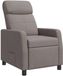 vidaXL Recliner Taupe Stof