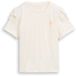 Tom Tailor - Oversized T-shirt met strikdetail - Maat 92/98 - Wool White