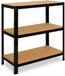 Shelfplaza BLACK metalen stellingkast - 90x90x50 cm - zwart - 3 planken