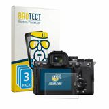 BROTECT Bedifol GmbH Screenprotector 3 Stuks voor Sony Alpha 7R VI Beschermglas transparant