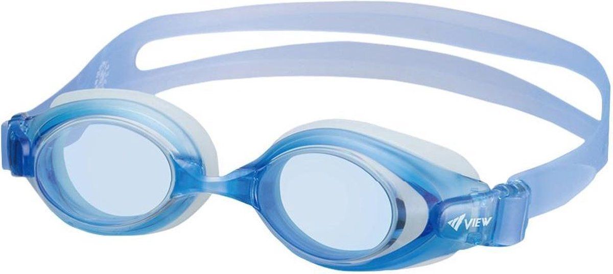 View zwembril op sterkte +4/+4 blauw