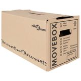 VidaXL Boîte de déménagement avec rangement 20 pièces Carton Brun 59 x 31,5 x 31,5 cm