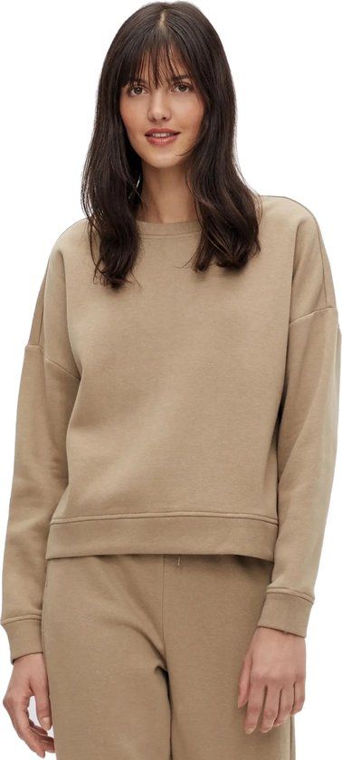 Pieces Dames Sweater - Beige - Loungewear Top - Maat S