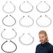 Elalove 9 stuks metallic golven haarbanden, elastische hoofdbanden voor vrouwen en mannen, sportieve hoofdband, uniseks, dunne haarband voor outdoor, yoga en dagelijks gebruik
