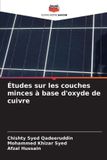 Études Editions Notre Savoir Études sur les couches minces à base d'oxyde de cuivre