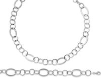 Orphelia Dames sieraden set Pure Collection 925 sterling zilver ketting 43 cm armband 19 cm SET-015