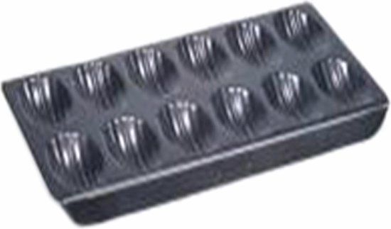 Point-Virgule Madeleine Bakvorm - 12 Stuks - Zwart