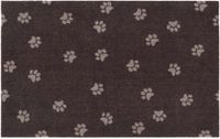 Hanse Home Deurmat Paws Prints Wasbaar 30°C - bruin 50x80 cm
