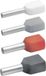 Klauke 87110 Dubbele adereindhulzen 1 mm² Rood 1000 stuk(s)