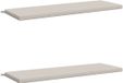 vidaXL Coussins de banc SOEST 2 pièces 100% Polyester Blanc 150 x 50 x 5 cm