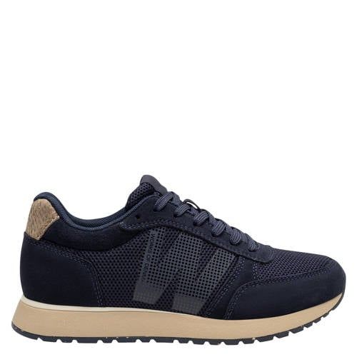 Woden Ydun Icon II leren sneakers - donkerblauw