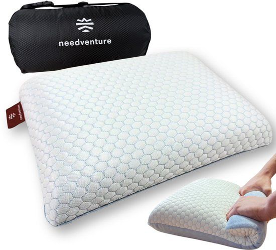 needventure® Opvouwbaar Reiskussen - Nekkussen - Traagschuim - Cool & Comfort
