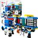 Lean Toys Camion de police de construction figurines de police 91 pièces