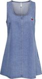 ONLY - ONLMARIGOLD EMB DNM DRESS GUA - Fille - Mini robe - S - Coton - Medium Blue Denim