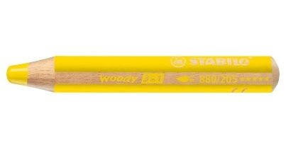 Stabilo Woody 3 in 1 - Geel - 1 stuk