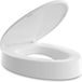 Wan GmbH Toiletverhoger met Quick-Release Scharnieren en Langzaam Sluiten - Heavy Duty, Langwerpig, Wit (47 cm)