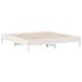 vidaXL Cadre de lit sans matelas pin massif blanc 200x200 cm