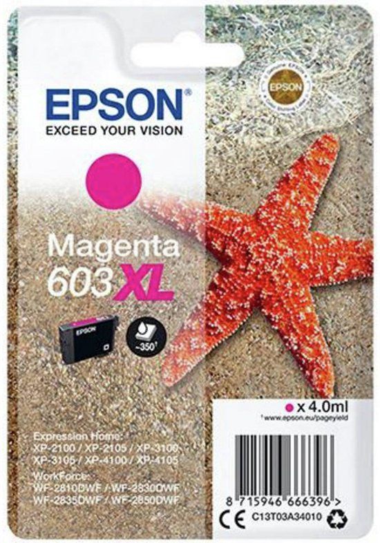 Epson 603XL Magenta Ink Cartridge - Original