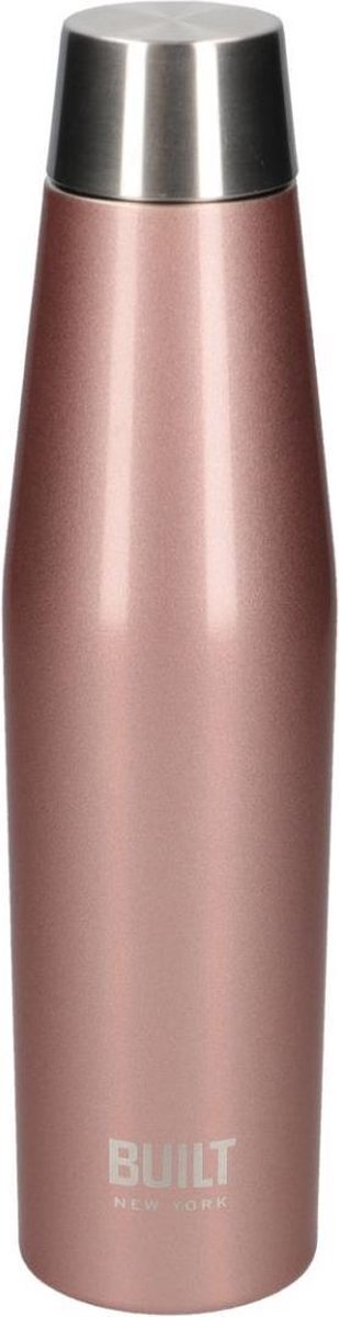 Built NY Dubbelwandige Waterfles, 0.54 Liter, Rose/Gold - | Perfect Seal