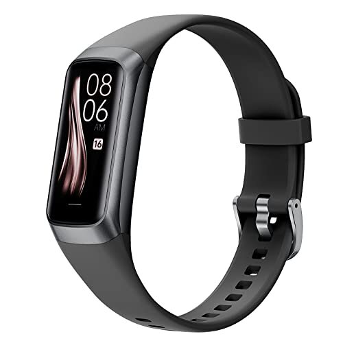 BIEWO Smart Watch, 1,1 '' 126 (R.G.B)* 294 Resolutie Scherm met Bloedzuurstof, Hartslag, Slaapmonitor, 25 Professionele Sporten, Smart Horloge voor Mannen en Vrouwen voor Android iOS, Zwart