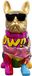 Kare Design Woonaccessoires goud bulldog graffiti zonnebril 20cm