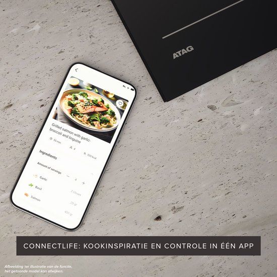 ATAG HI88571FV Inductiekookplaat Zwart 80 cm