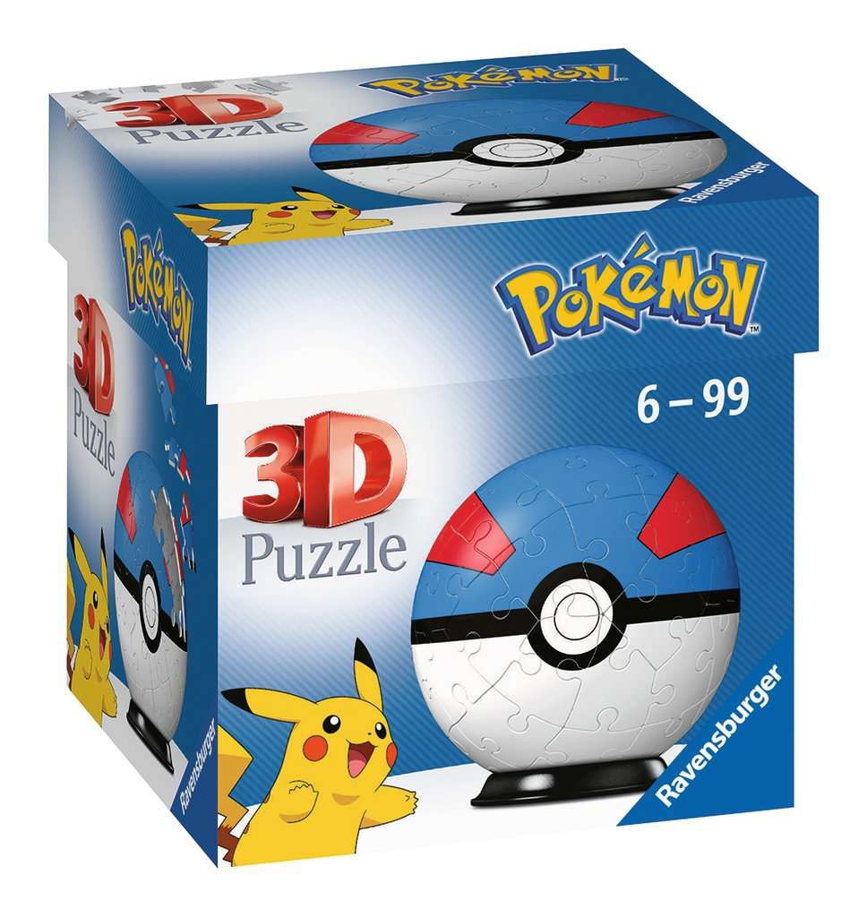 Ravensburger 3D Puzzle Pokémon Pokéball - 54 stukjes