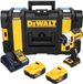 DeWalt DCF 887 P2 visseuse à chocs sans fil 18 V 205 Nm 1/4" sans balai + 2x batterie 5,0 Ah + chargeur + Tough Box