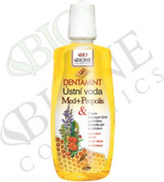 Bione Cosmetics Dentamint Mondwater Med + Propolis 500 ml