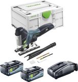 Festool CARVEX PSC 420 Basic accu-pendeldecoupeerzaag 18 V 120 mm borstelloos + 2x accu 8.0 Ah + snellader + Systainer