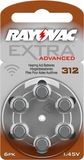 Rayovac Extra Mercury Free P312 Hearing Aid Batteries - 6 Pack